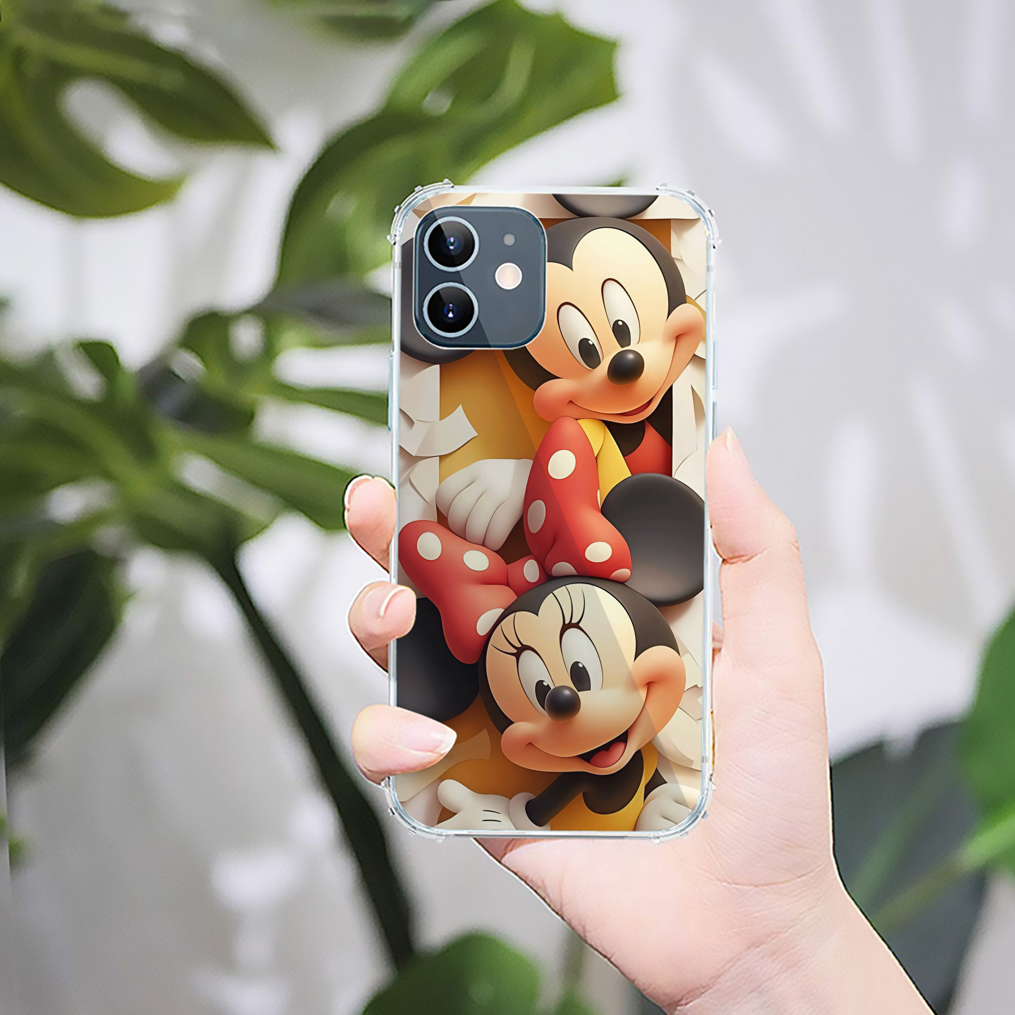 ミッキーマウス Mickey Mouse 【iPhone 12シリーズ対応】透明スマホケース（クリアソフトケース）